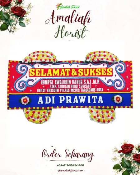 Papan Bunga Ucapan Selamat Mojoseto